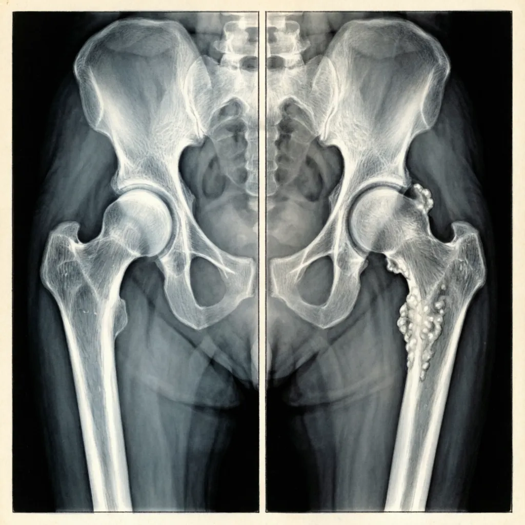 Hip dysplasia illustration